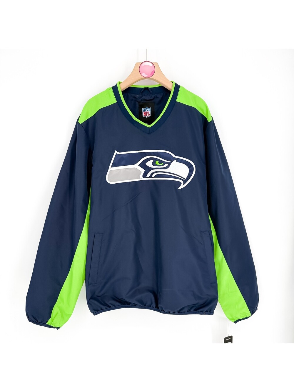 Seattle Seahawks NFL Pullover Windbreaker Football Men’s M